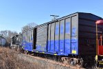 Boxcar on the TFT train as it moves toward Freehold and Jamesburg